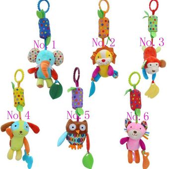Bebé niños sonajero cochecito cuna cuna colgando suave peluche juguete animal 