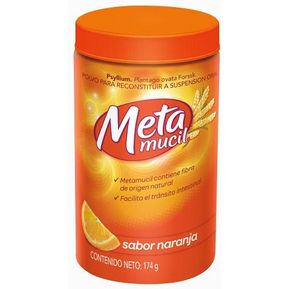 fibra natural metamucil sabor naranja 30 dosis- 174 g