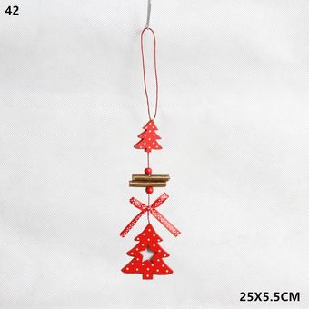 Nuevo colgante de madera de Navidad artesanías adornos de árbol de N 