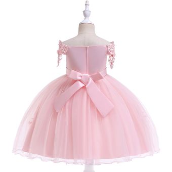 Vestido de gala para la fiesta de las niñas-rosa 
