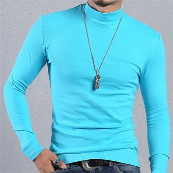 camisa de cuello de tortuga para hombre