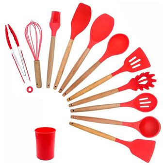 Juego Utensilios De Silicona Para Cocina X12 A 10.50