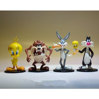 Muñeca al azar 1PCS 16 unidlote 7-8cm Anime Catoon Looney Tunes lindo 