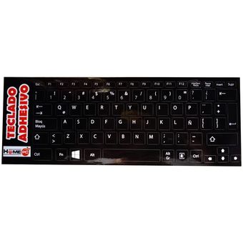 Pegatina teclado español blanco, pegatina para teclados