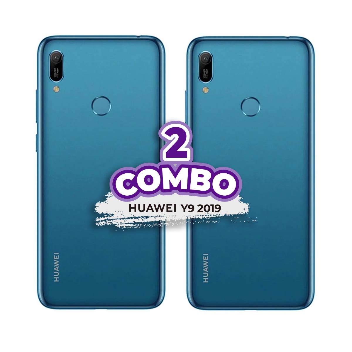 COMBO DE 2 CELULARES * HUAWEI Y6 2019 32GB / 2GB RAM COLOR AZUL *
