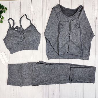 traje deportivo de calidad para mujer conjunto de Yoga chándal ropa depor 