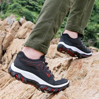 para escalada calzado deportivo para exteriores Zapatos de senderismo para hombre transpirable montañismo resistente al agua y antideslizante 