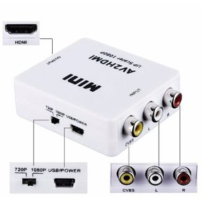 Convertidor Adaptador De  AV  a HDMI Video Full Hd 1080p
