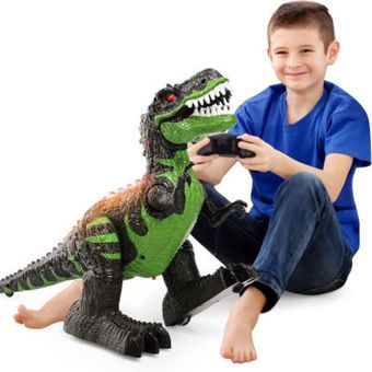 juguetes de dinosaurios T rex caminando rugiendo realista LED 3 - 12 años  regalo