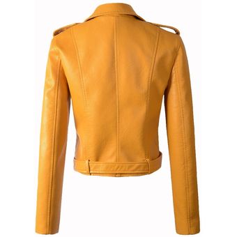 NEWDISCVRY-chaquetas de cuero para motocicleta para mujer abrigo de 