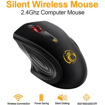 Ratón inalámbrico Usb mouse ergonomía mudo ratón Pc 