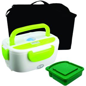 Combo Lonchera Porta Comidas Electrica+Licuadora Recargable 380ml Rs