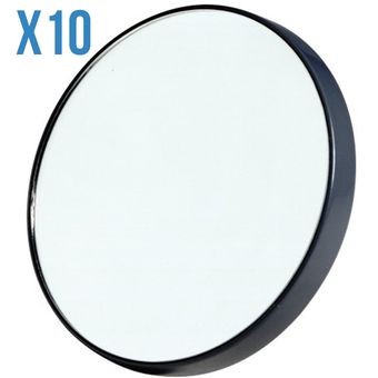 Espejo Aumento X10 Maquillaje Perfecto Depilación Facial + Ventosas