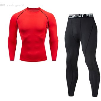 chándal cálido cuidado de la piel #Red ropa deportiva ajustada para correr Camisas de entrenamiento para hombre para trotar Conjunto de Jogging 
