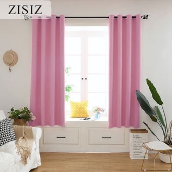 ventanas pe sala de estar ZISIZ-cortinas opacas cortas para cocina 
