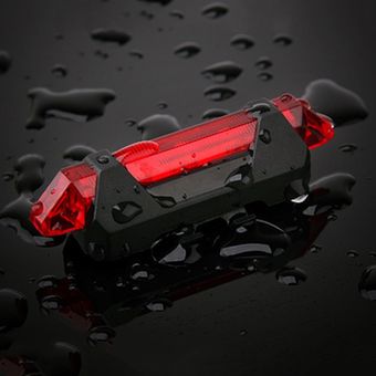 luz LED trasera roja p Accesorios para bicicleta recargable por USB 