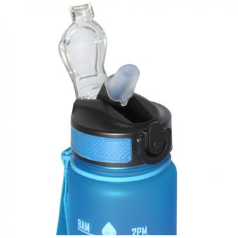 Botella para agua deportiva motivacional 1 litro multicolor
