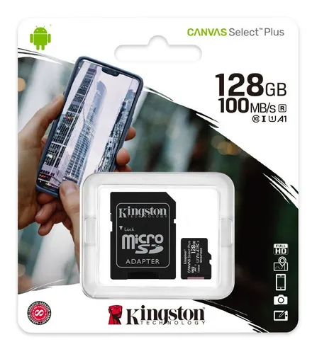 Memoria microSDXC Kingston Canvas Select Plus Clase 10 128GB