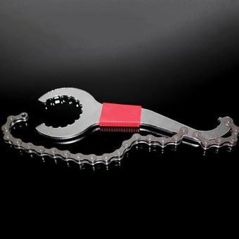 3In1 Bike Chain Whip Bottom Bracket Freewheel Wrench Chain Disassembly Wrench 
