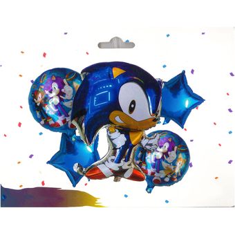 5 Globos Sonic Para Decorar Cumpleaños Para Niños