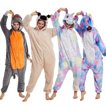 ropa de dormir de Panda unicornio Pijama de una pieza con capucha para adultos Licorne Stich-LA201 