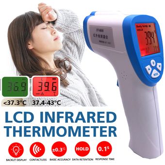 Termómetro infrarrojo infrarrojo IR del IR digital LCD Herramienta de temperatura corporal de la frente-XXL 