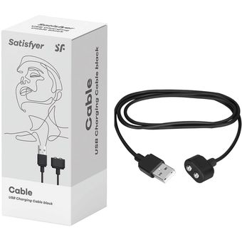 Satisfyer Cable Cargador USB Pro 2 Curvy Lovens Todos Black