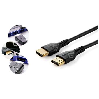 CABLE HDMI 2.0 DE COBRE DE 1.80 METROS ULTRA HD 4K 60HZ FERRITA CON MALLA  30AWG LANCOM – Compukaed