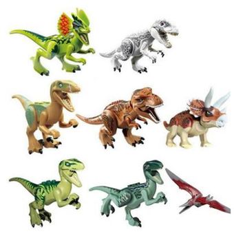 8 unids  lote Jurrassic World Dinosaur Figure Set para niños Animal B 