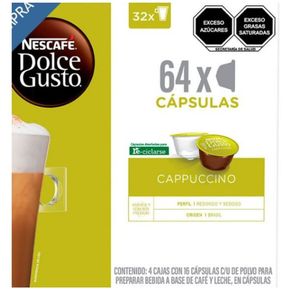 Nestlé Nescafe Dolce Gusto - Cápsulas de café descafeinado sabor a leche –  cantidad a elegir (2 unidades (32 cápsulas))