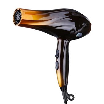 dorado Secador de pelo profesional de 2800 W potente secador de pelo con velocidad de calor boquilla seca dorado dorado 