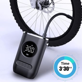 Mini Compresor De Aire Portátil: Inflador De Neumáticos Recargable Bomba De  Aire Portátil Inflador De Neumáticos Inalámbrico Digital Para Bicicletas P