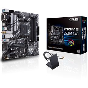 Tarjeta Madre ASUS PRIME PRIME B550M-A AC 4xDDR4 PCI-E USB3...