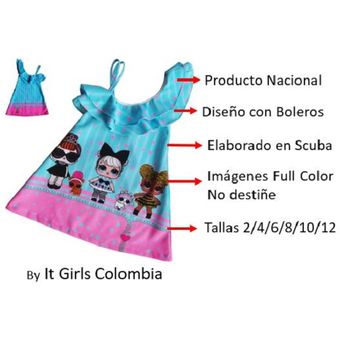 Vestido Con Bolero Barbie Patatitas Rosa I5082 