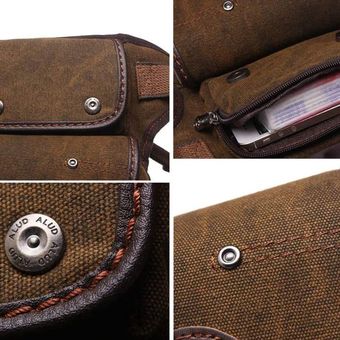 Bolso de la pierna de la caída del muslo de la lona para los hombres Paquete de cintura múltiple del jinete de la motocicleta 