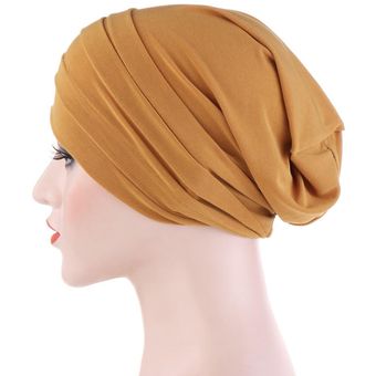 Sombrero De Respiración De Algodón Mujer Turbante Pañuelo De 