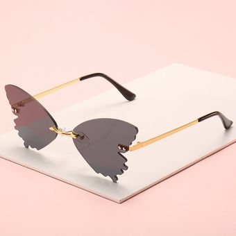 Mariposa gafas de sol lentes de color masculino marco demujer 
