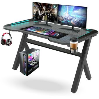 Escritorio mesa gamer gaming desk gamer desk con porta vasos y