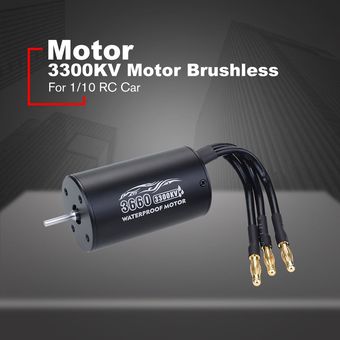3660 2600  3300KV motor sin escobillas sin sensores del motor a prueba de agua para el coche de RC 110 