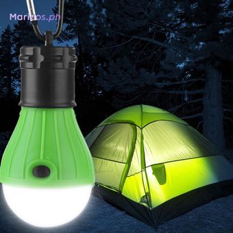 Lámpara colgante de tienda 3LED 3 modos Luz de bombilla de mosquetón de emergencia SOS para exteriores 