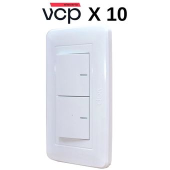 Interruptor Doble De Pared X 3 Unidades Vcp