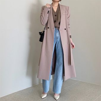Colorfaith-chaquetas con bolsillos y botones para mujer americanas 
