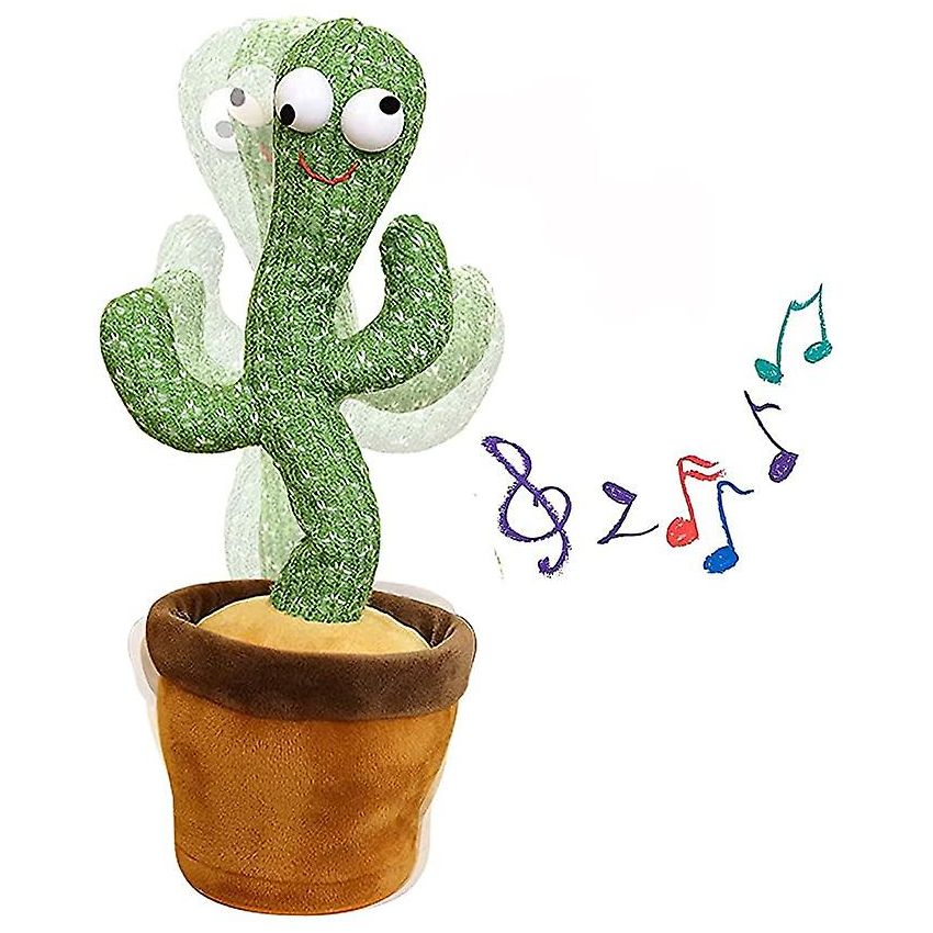 Bailar cactus juguetes de peluche electrónicos columpio cactus con cantar y 