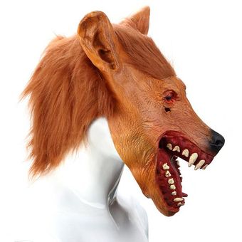 Máscara de lobo espeluznante de 1 pieza para Halloween Horror Devil Da 