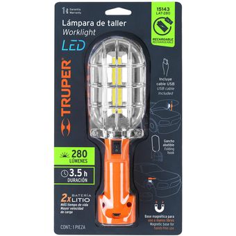 TRUPER LINTERNA TALLER LED RECARGABLE 280lm(2)