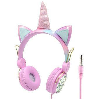 unicornio Divertidos auriculares para niños coloridos diamantes niñ 