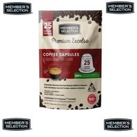 Member's Selection Cápsulas de Café Premium Excelso 25 Cápsulas / 5 g /  0.18 oz