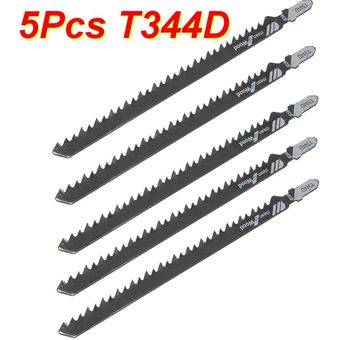 5pcs HCS T-shank Saw Blades Madera plásticos Herramientas de corte de 