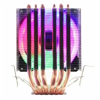 Enfriador de CPU Alta calidad 6 tubos de calor Refrigeración de doble torre Ventilador RGB de 9 cm 