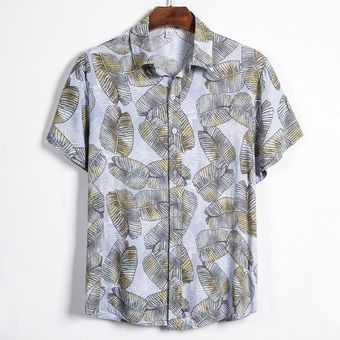 Camisas casuales de verano para hombre,camisas de playa de m #CS113 